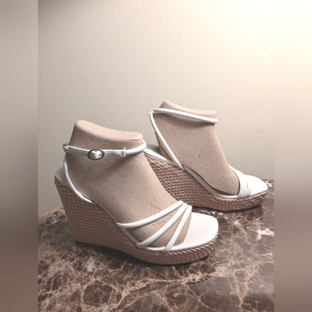 Marc Fisher strappy wedge sandal